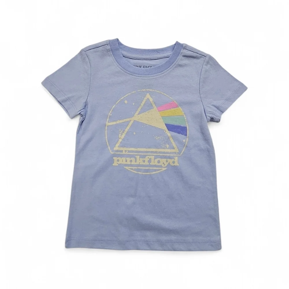 Pink Floyd Dark Size Of The Moon T Shirt In Ice Blue Girls Size 4/5 NWT